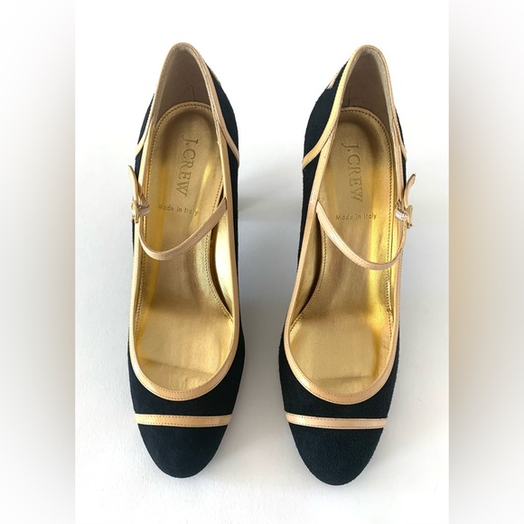 J. Crew Mary Jane suede and patent leather pumps. Never worn, size 8. - Picture 3 of 10